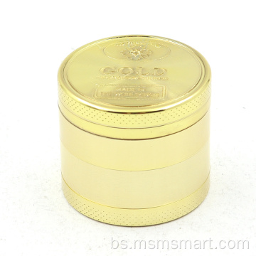 50 mm četveroslojni super zlatni jeftini pribor za mlin za pušenje